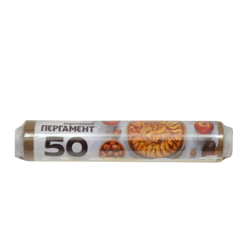 Смачне життя пергамент для випічки 50м Коричневий Широкий 30см ширина