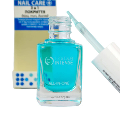 Зміцнювач для нігтів Colour Intense 3 в 1 База, топ, догляд 11 мл