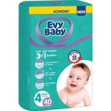 Підгузки дитячі Evy Baby 40шт  №4 ( 7-18 кг) 