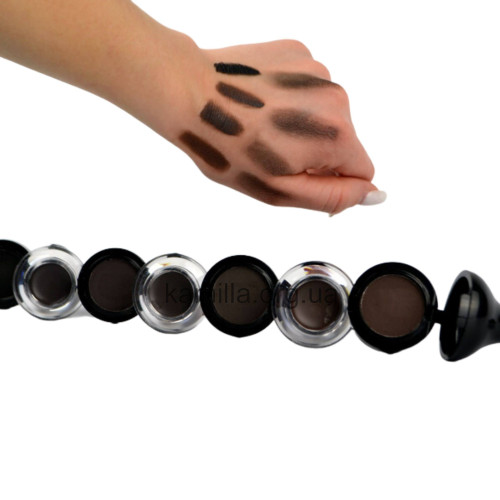 Помада для брів + тіні для повік Christian Cream Eyebrow & Eyeliner №16 Black 9 г.