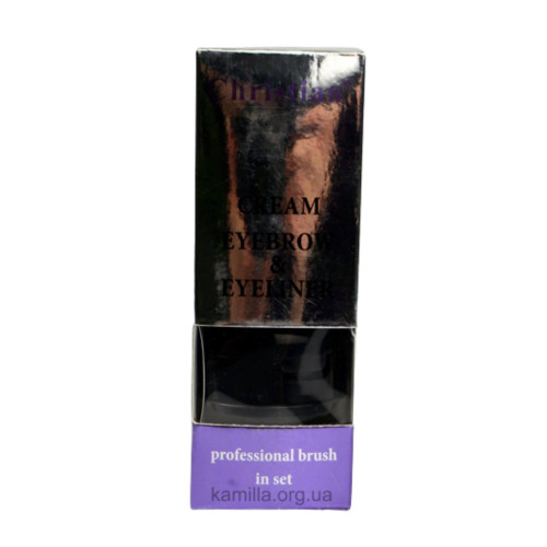 Помада для брів + тіні для повік Christian Cream Eyebrow & Eyeliner №16 Black 9 г.