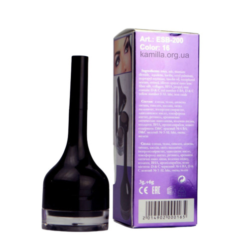 Помада для брів + тіні для повік Christian Cream Eyebrow & Eyeliner №16 Black 9 г.