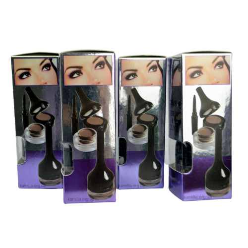 Помада для брів + тіні для повік Christian Cream Eyebrow & Eyeliner №16 Black 9 г.