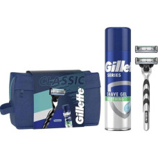 Набір для гоління Gillette Mach 3 косметичка і бритва і 2 касети і гель 200 мл