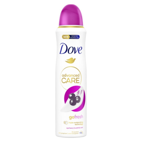 Дезодорант спрей Dove 150мл Ягода Асаї та Водяна Лілія 