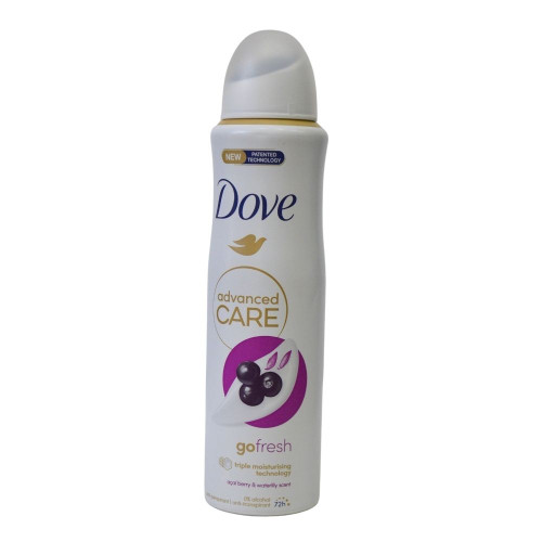 Дезодорант спрей Dove 150мл Ягода Асаї та Водяна Лілія 