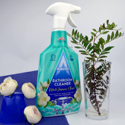 Спрей для прибирання ванної кімнати Astonish White Jasmine &  Basil 750 мл