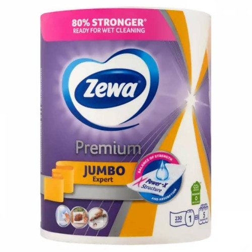 Паперові рушники Zewa Jumbo 3-х шарові 1шт Джамбо Преміум