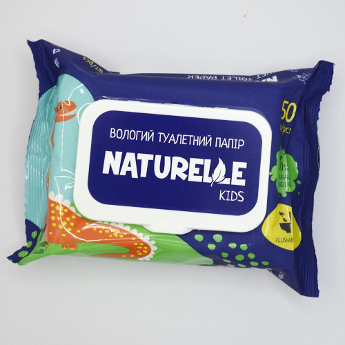 Вологий туалетний папір Naturelle 50шт Дитячий
