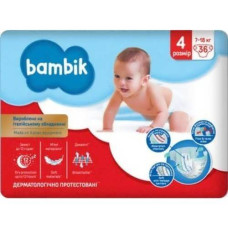 Підгузники дитячі Бамбік №4 36шт 7-18кг