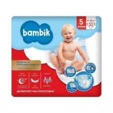 Підгузки дитячі Bambik Medium 5 Junior 11-25 кг одноразові 32 шт.