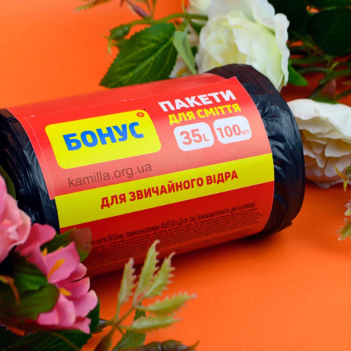 Пакети для сміття Бонус 35 л 100 шт