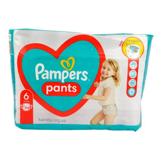 2/Підгузники-трусики дитячі Pampers №6 14-19 кг 44 шт
