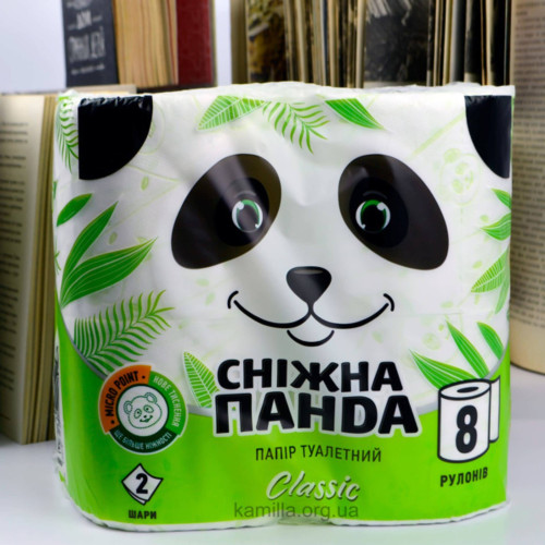 Туалетний папір Snow Panda Classic 2-х шаровий 8 шт