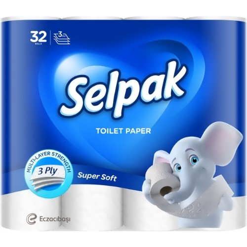 Tуалетний папір Selpak 3-х шаровий 32 шт.