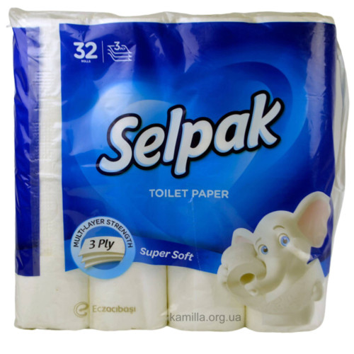 Tуалетний папір Selpak 3-х шаровий 32 шт.