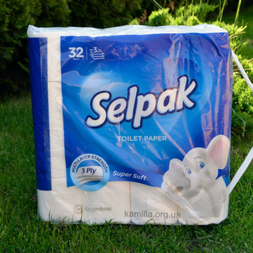 Tуалетний папір Selpak 3-х шаровий 32 шт.