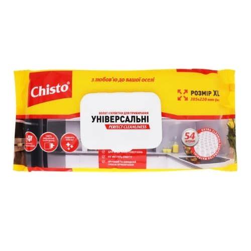 Bологі серветки для прибирання Chisto Universal 54 шт.