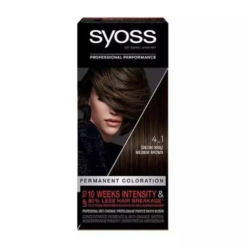 Фарба для волосся Syoss 4-1 Медіум бравн