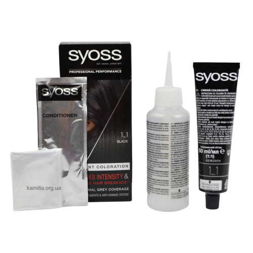 Фарба для волосся Syoss 1-1 Чорний