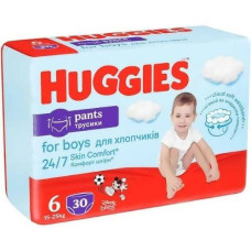 Трусики-підгузки Huggies Pants для хлопчиків, розмір 6 (15-25 кг), 30 шт