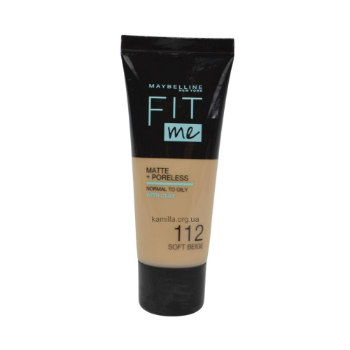 Тональний крем Maybelline Fit me №112 Soft Biege 30 мл