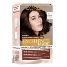 Безаміачна крем-фарба для волосся 3U L'Oreal Paris Темно-каштановий 192 мл