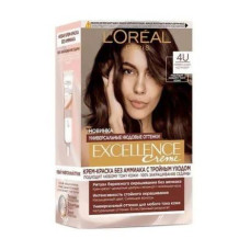 Безаміачна крем-фарба для волосся 4U L'Oreal Каштановий 192 мл
