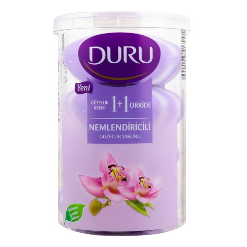 Мило тверде  Duru 1+1 4*100г Орхідея