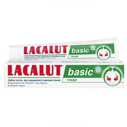 Зубна паста Lacalut Basic Трави, 75 мл