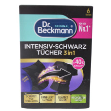 Чорні серветки для прання Dr. Beckmann 6шт