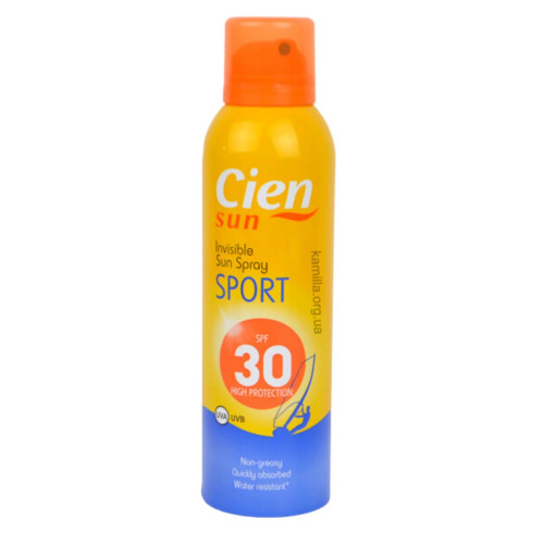 Cпрей захист від сонця Cien Sport SPF30 200 мл