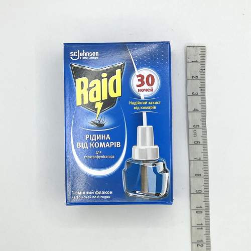 Рідина проти комарів Raid 30 ночей 22мл