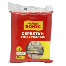 Серветки віскозні Бонус 10шт