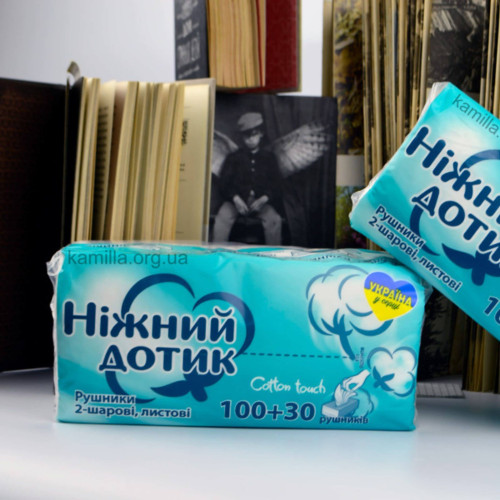 Кухонні рушники Ніжний дотик 2-х шарові 100+30 шт.