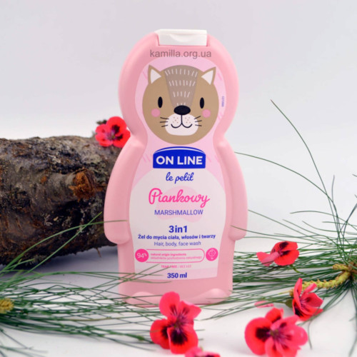 Дитячий шампунь On Line Marshmallow 350 мл