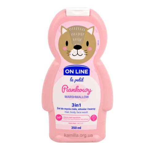 Дитячий шампунь On Line Marshmallow 350 мл