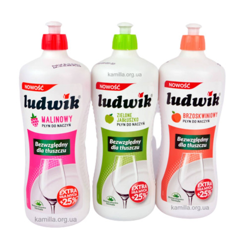 Засіб для миття посуду Ludwik Яблуко 0,9 л.