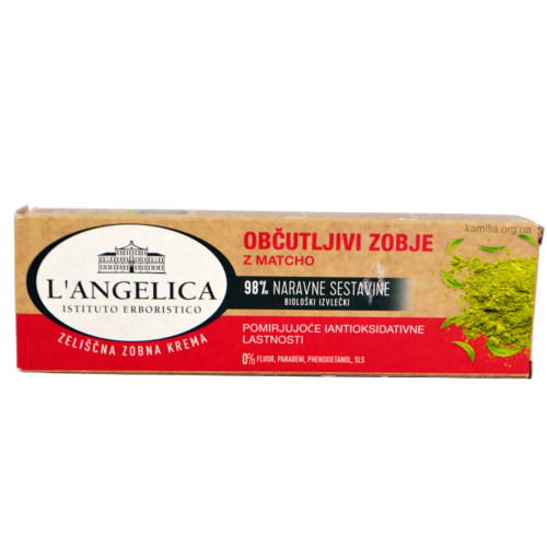 3убна паста L'angelica з матчею 75 мл.