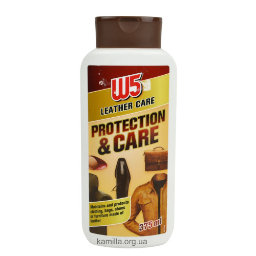 Засіб для чищення шкіряних виробів W5 Leather Care Protection & Care 375 мл.
