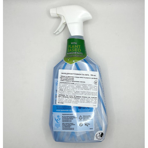 Спрей для миття скла Astonish Eucalyptus & Lemon 750 мл