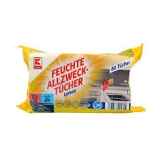Вологі серветки для прибирання Kaufland Lemon 80 шт