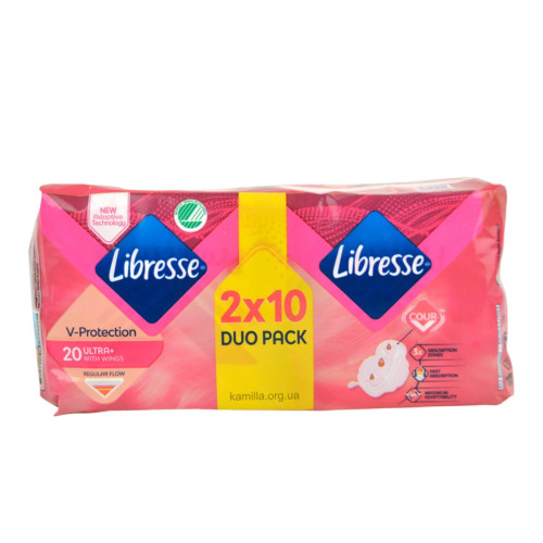 Гігієнічні прокладки Libresse V-protection Ultra+ 20 шт