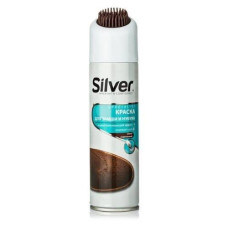 Спрей-фарба відновник для нубука та замші Silver 250мл Темно-коричневий 