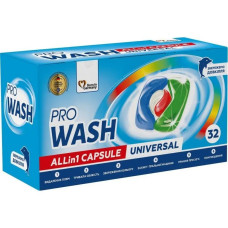 Капсули для прання Pro Wash 32 шт Універсал