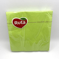 Серветки для столу Ruta 33*33 20шт 3-х шарові Зелені