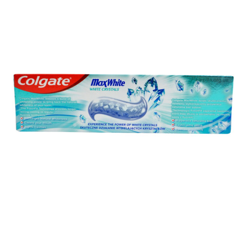 Зубна паста Colgate Max White White Crystals Crystal Mint 75 мл