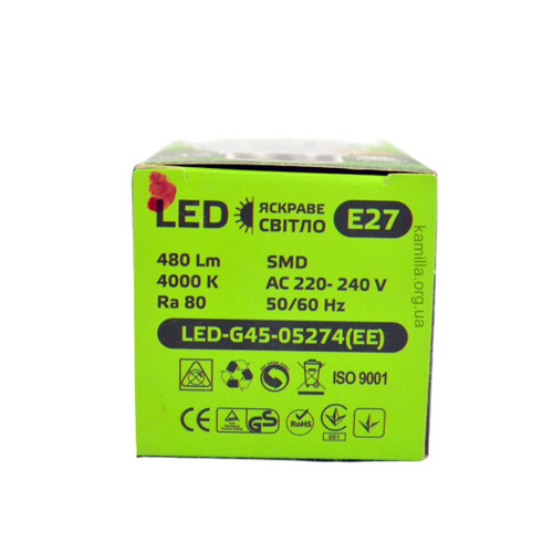 Лампочка Euro Electric Eurolamp LED E27 4000K 1 шт