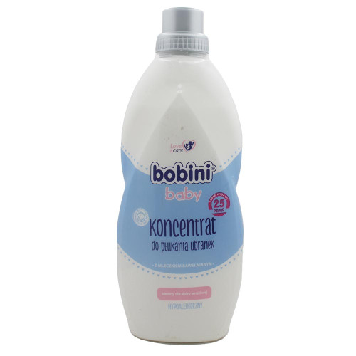 КОНЦЕНТРОВАНИЙ ополіскувач для прання Bobini 1л ДИТЯЧИХ РЕЧЕЙ (рожевий)