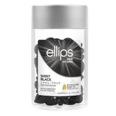 Вітаміни для волосся ELLIPS HAIR VITAMIN SHINY BLACK з горіховою олією та алоє 1 шт*1 мл (поштучно)